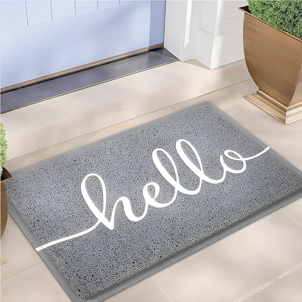 Door Mat Low-Profile Dirt-Trapping Non-Slip Rubber Backing