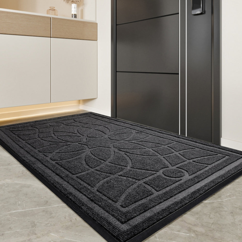 Door Mat Mandala Pattern Non-Slip Backing & Low-Profile