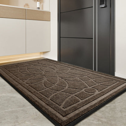 Door Mat Mandala Pattern Non-Slip Backing & Low-Profile