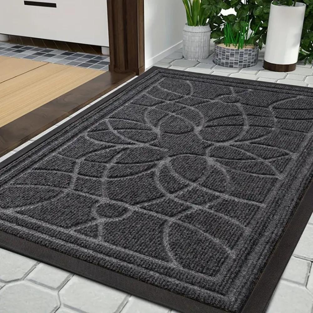Door Mat Mandala Pattern Non-Slip Backing & Low-Profile