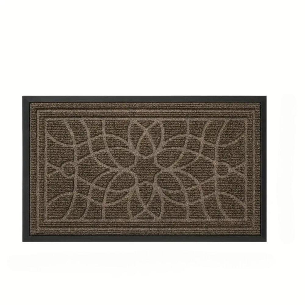 Door Mat Mandala Pattern Non-Slip Backing & Low-Profile