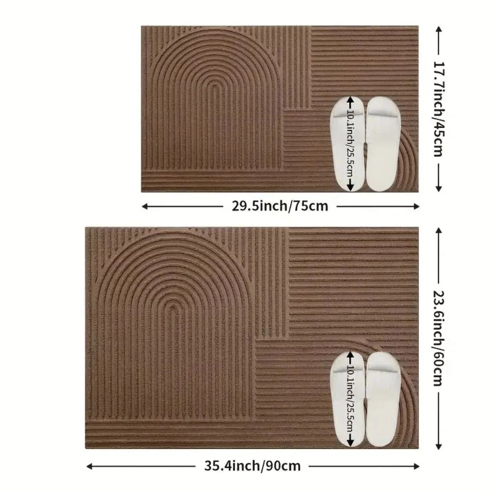 Door Mat Slim Microfiber Absorbent & Washable