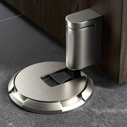 Door Stopper Floor-Mounted Foot-Operated Push-Lock