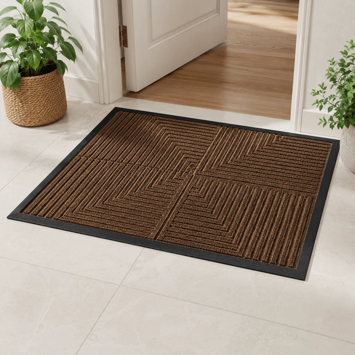 Doormat Dirt-Trapping Non-Slip Rubber Backing Waterproof