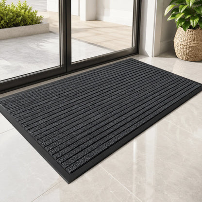 Doormat Dirt-Trapping Non-Slip Rubber Backing Waterproof