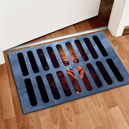 Doormat Halloween Print Non-Slip Backing & Easy-Care