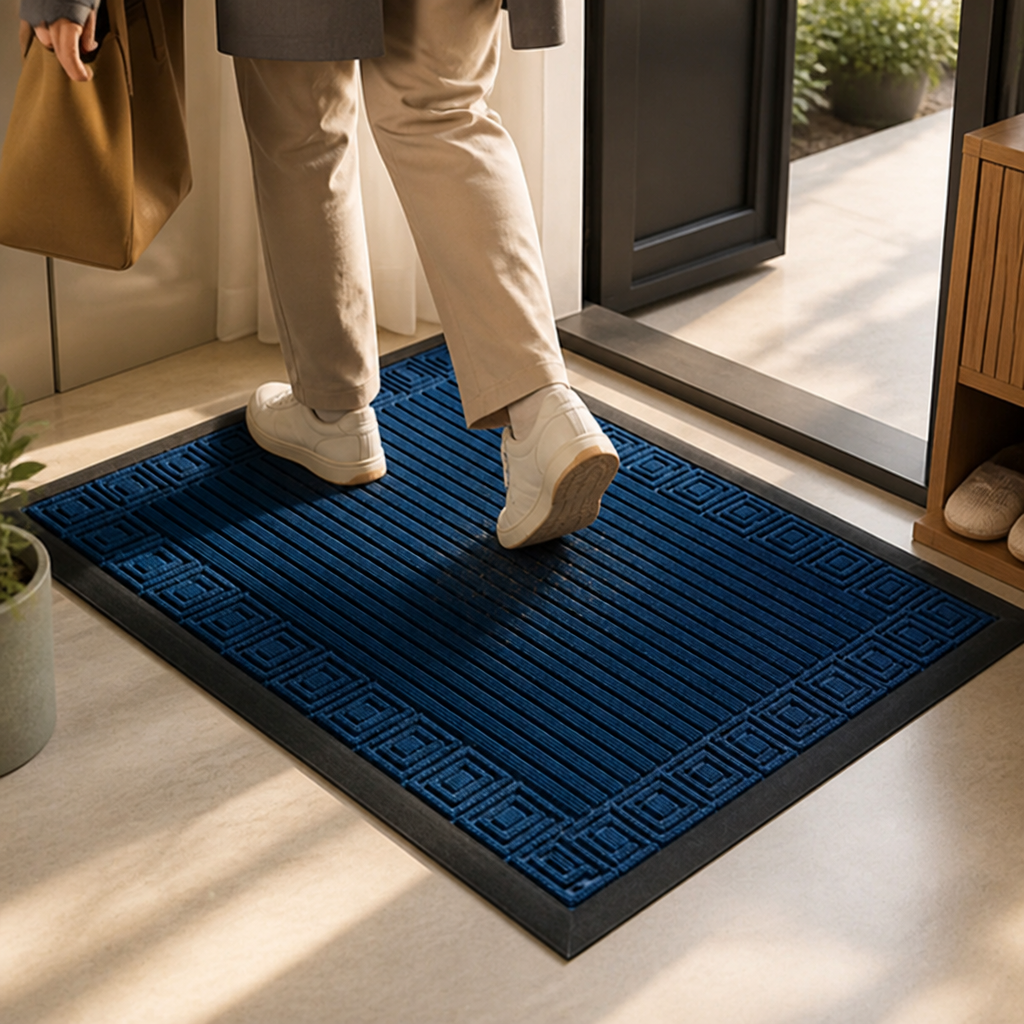 Doormat Non-Slip Backing Ribbed Textured Machine Washable