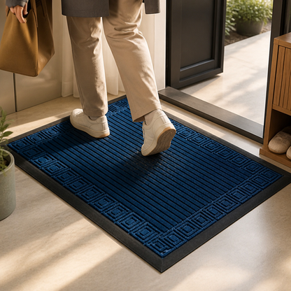 Doormat Non-Slip Backing Ribbed Textured Machine Washable