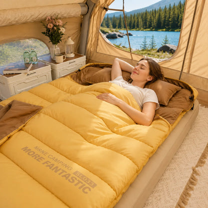 Double Sleeping Bag All-Season Lightweight & Packable