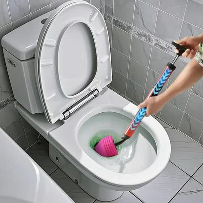 Drain Plunger Compressed Air Interchangeable Attachments Reusable