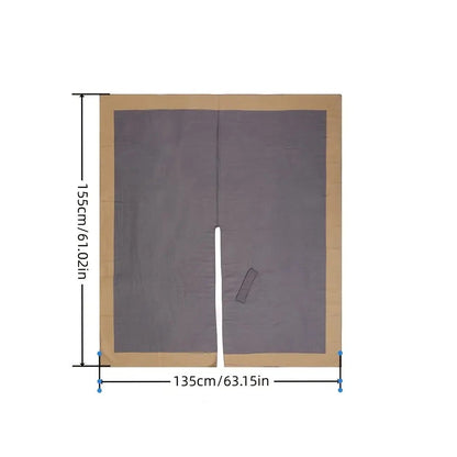 Draped Poncho Lightweight Breathable Cotton-Microfiber