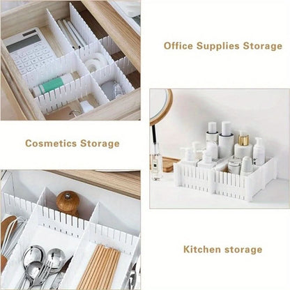Drawer Divider Set Adjustable & Cut-To-Fit Set Of 4