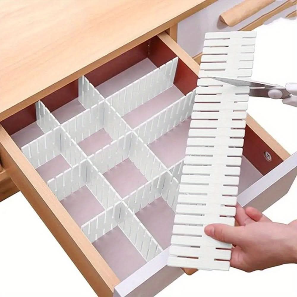 Drawer Divider Set Adjustable & Cut-To-Fit Set Of 4
