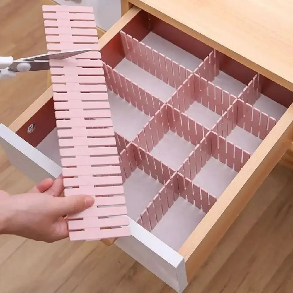Drawer Divider Set Adjustable & Cut-To-Fit Set Of 4