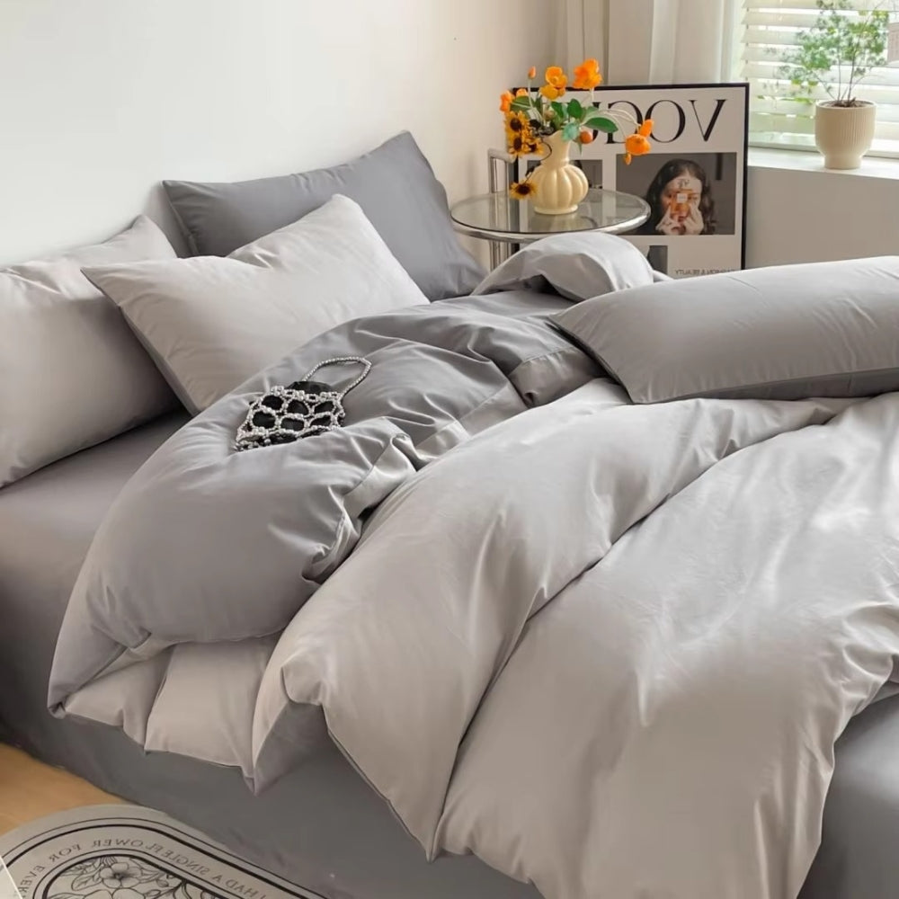 Duvet Cover Set 100 Percent Cotton 400 Thread Count