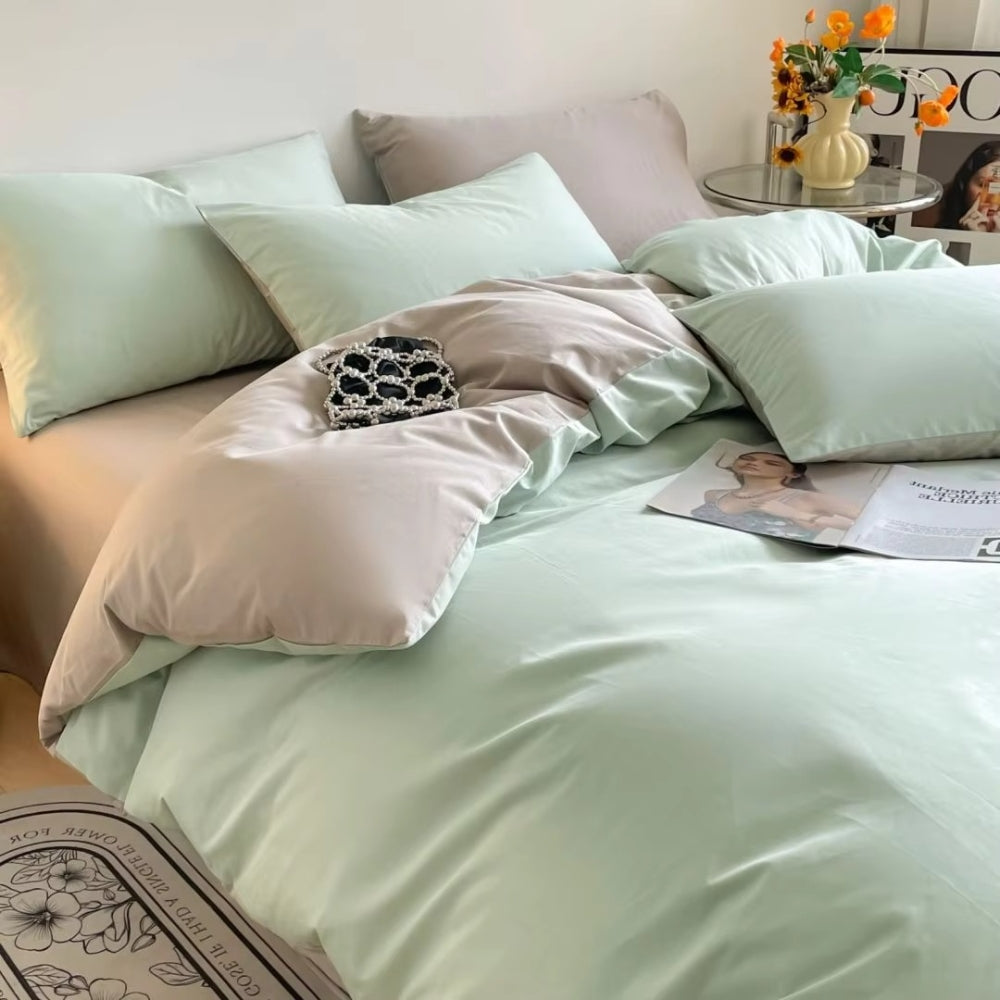Duvet Cover Set 100 Percent Cotton 400 Thread Count