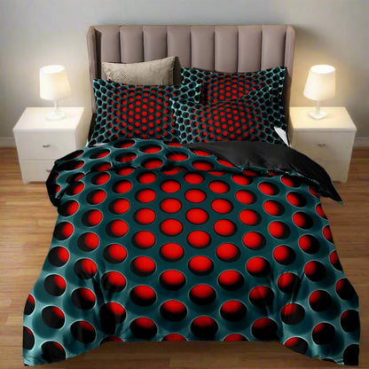 Duvet Cover Set Breathable Microfiber Cosmic Vortex Print