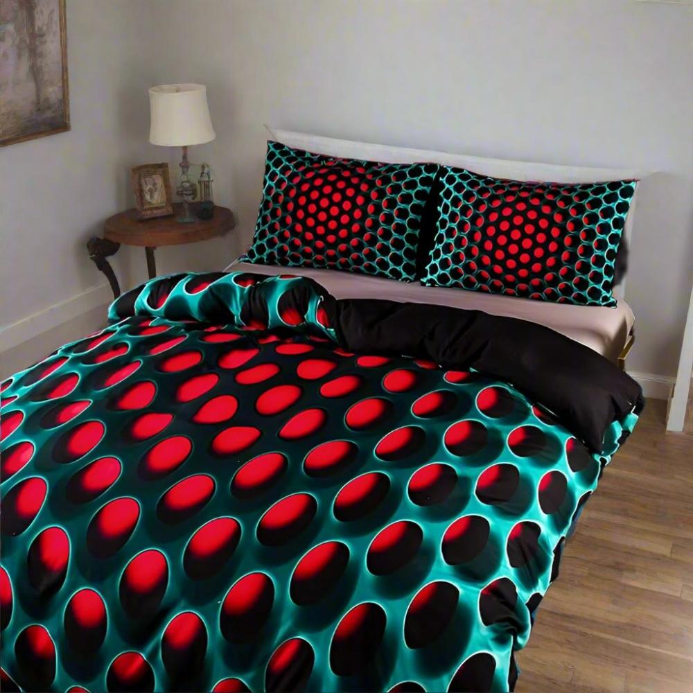 Duvet Cover Set Breathable Microfiber Cosmic Vortex Print