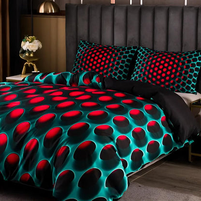 Duvet Cover Set Breathable Microfiber Cosmic Vortex Print