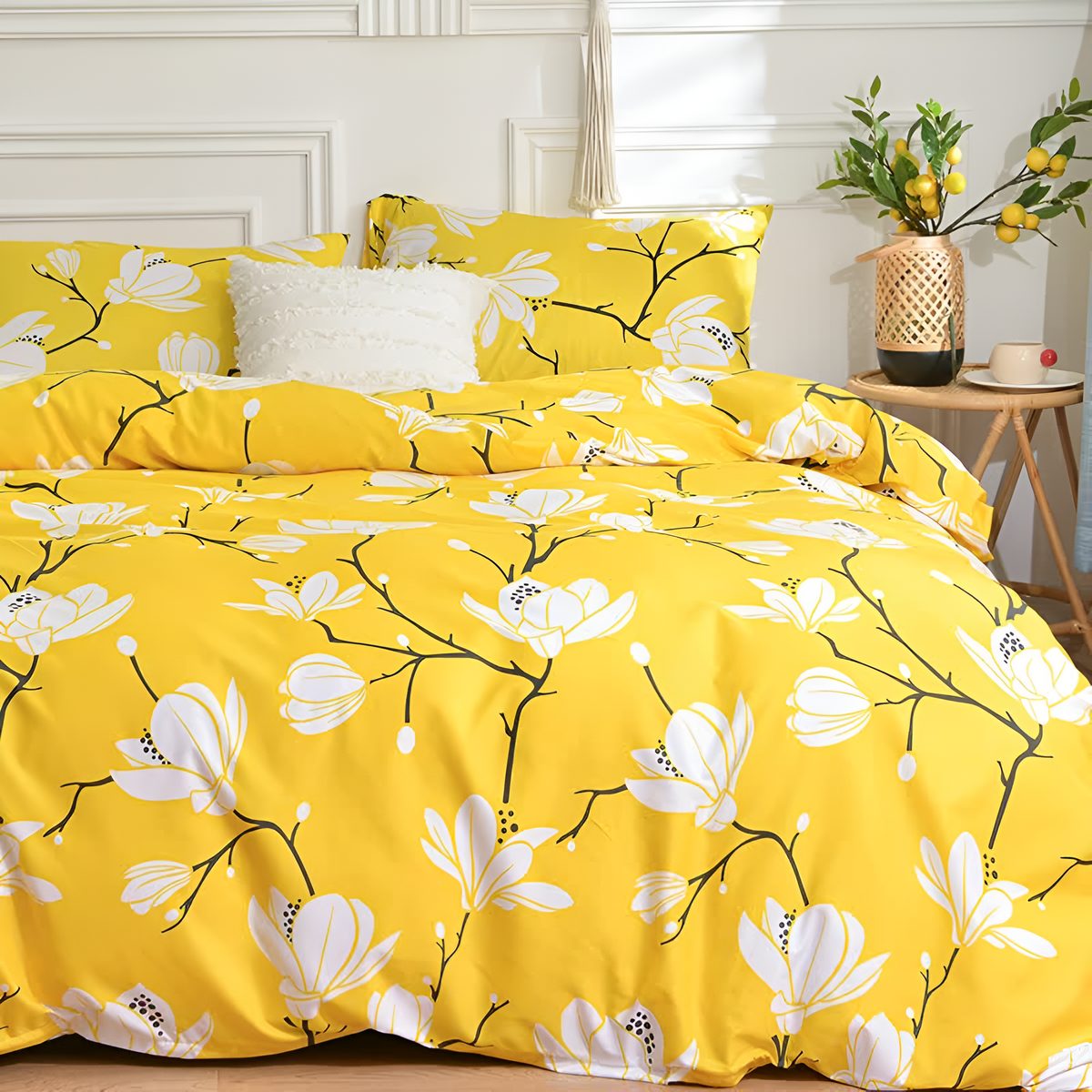 Duvet Cover Set Brushed Microfiber Zip & Inner Ties