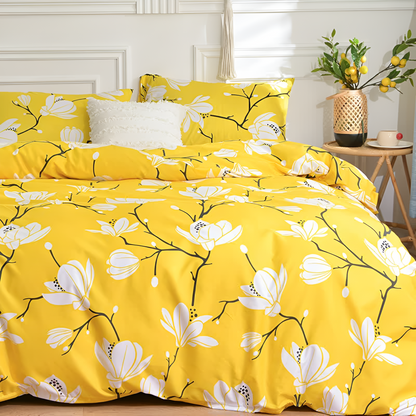 Duvet Cover Set Brushed Microfiber Zip & Inner Ties