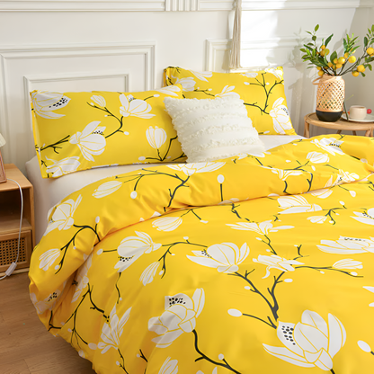 Duvet Cover Set Brushed Microfiber Zip & Inner Ties