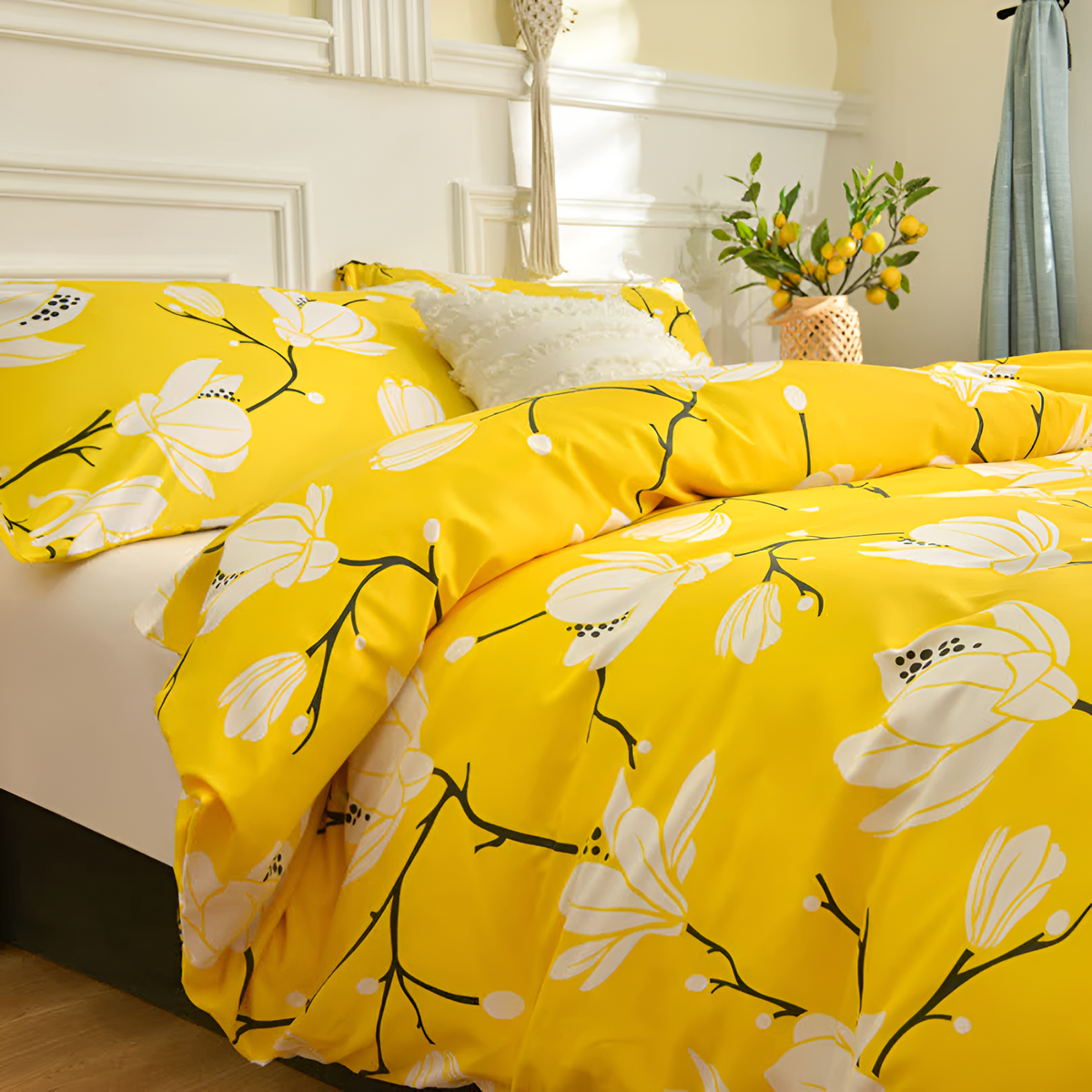 Duvet Cover Set Brushed Microfiber Zip & Inner Ties