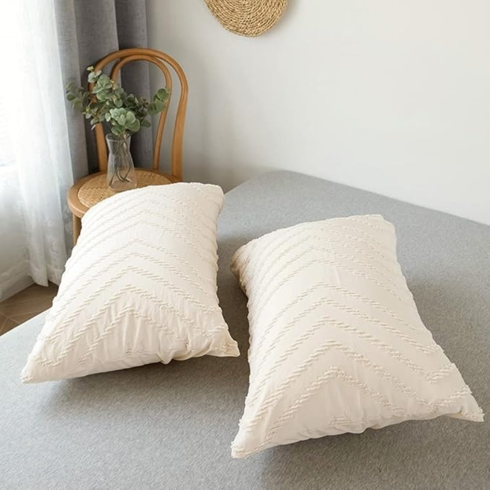 Duvet Cover Set Plush Chevron Microfiber Machine Washable