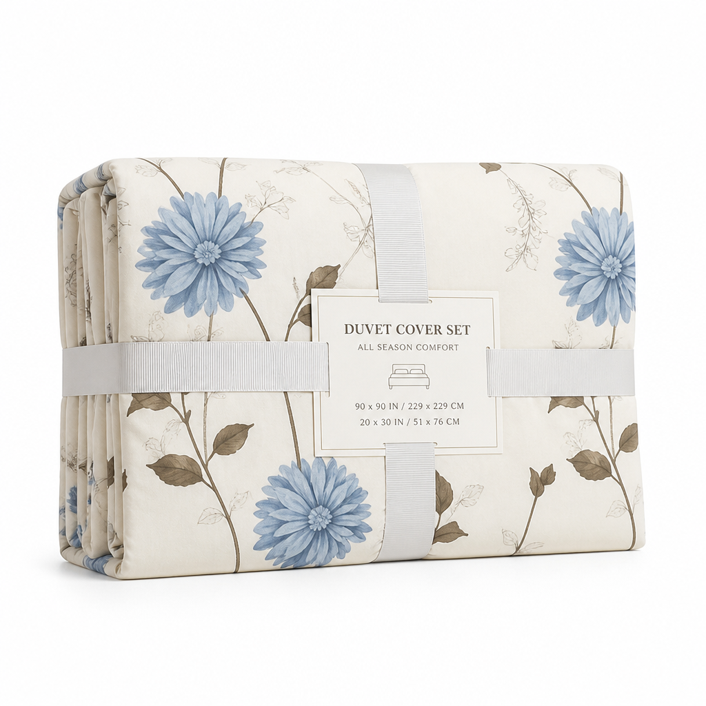 Duvet Cover Set Reactive-Dyed Microfiber All-Season