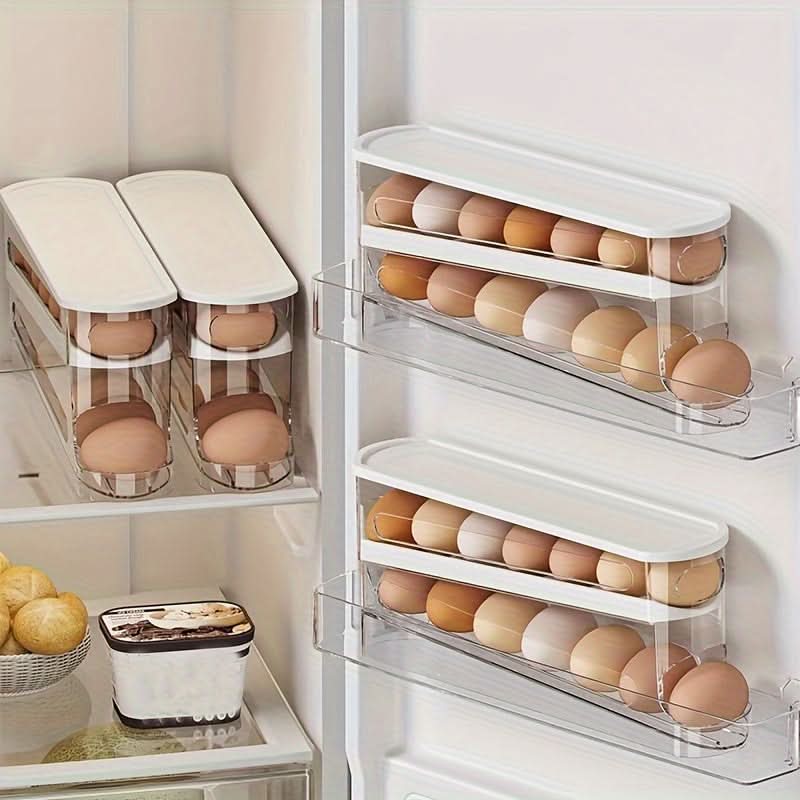 Egg Organizer Automatic Sliding 16-Egg Capacity