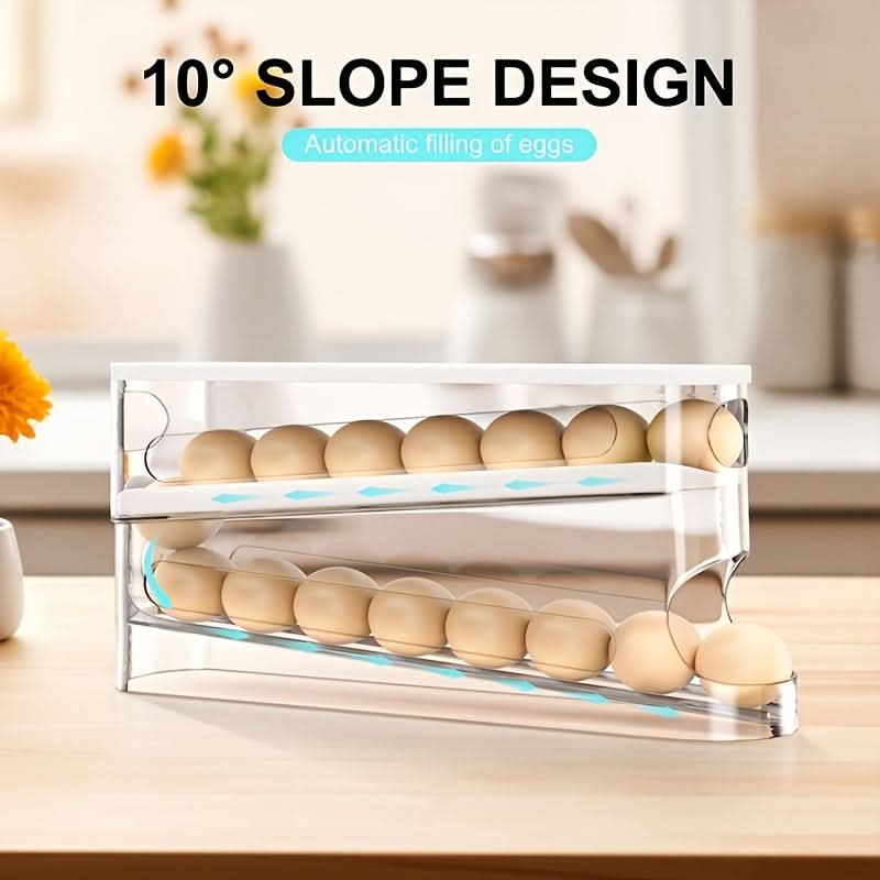 Egg Organizer Automatic Sliding 16-Egg Capacity