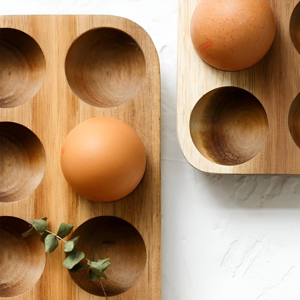 Egg Tray Rustic Sustainable Timber Holds 12 Eggs