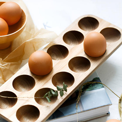 Egg Tray Rustic Sustainable Timber Holds 12 Eggs
