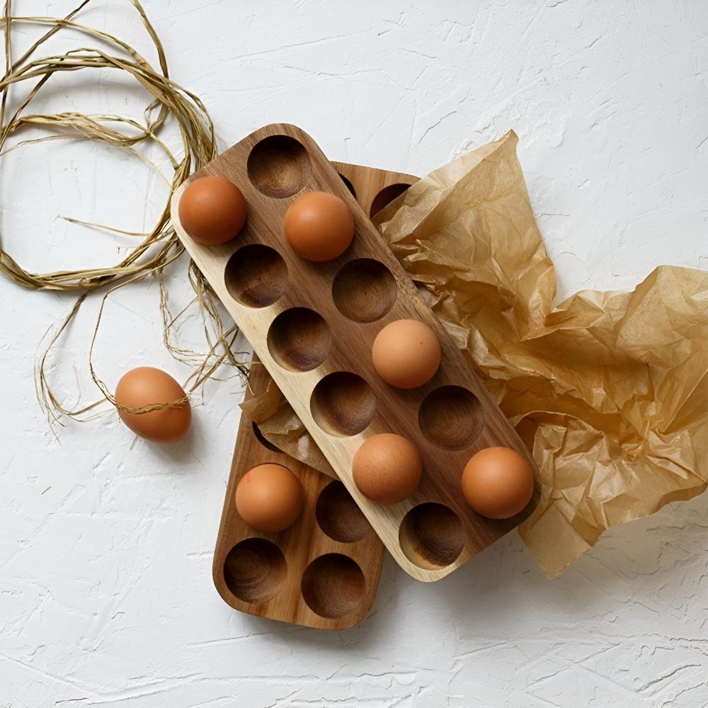 Egg Tray Rustic Sustainable Timber Holds 12 Eggs