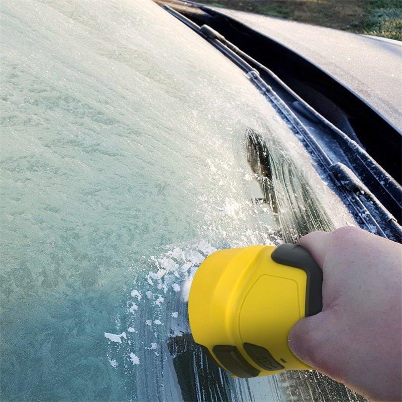 Electric Car Ice Scraper Rotating Head USB Rechargeable