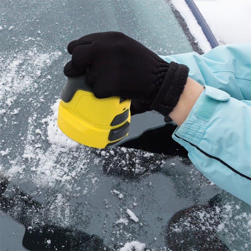 Electric Car Ice Scraper Rotating Head USB Rechargeable