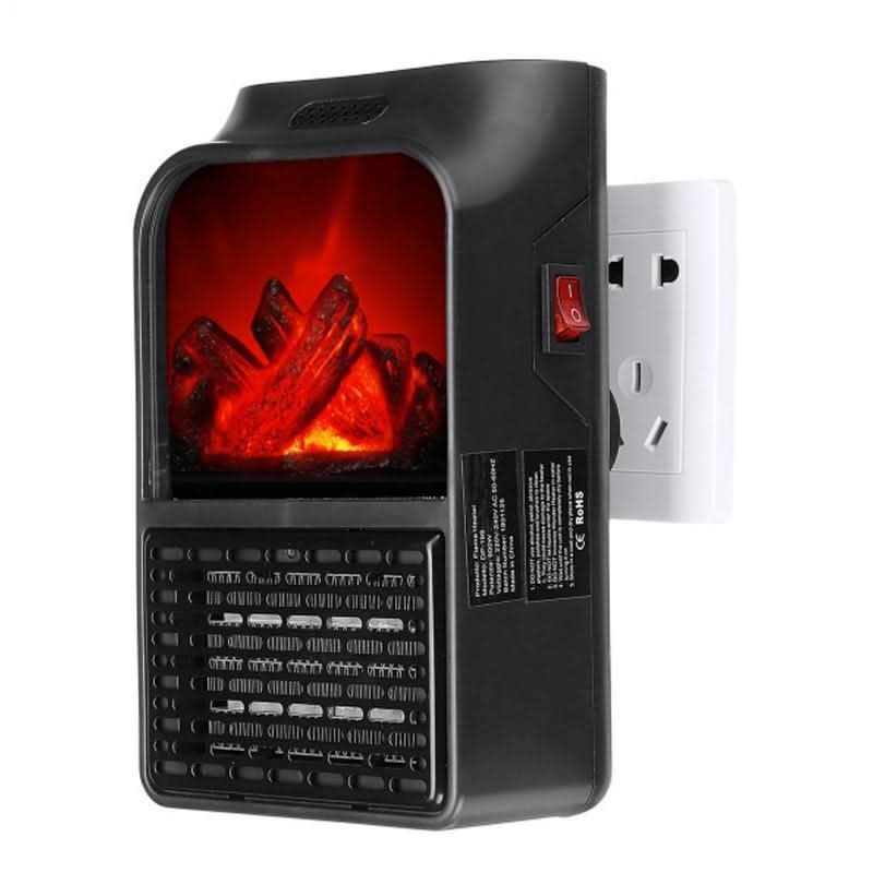 Electric Fireplace Heater Plug-In Realistic Flame 500W