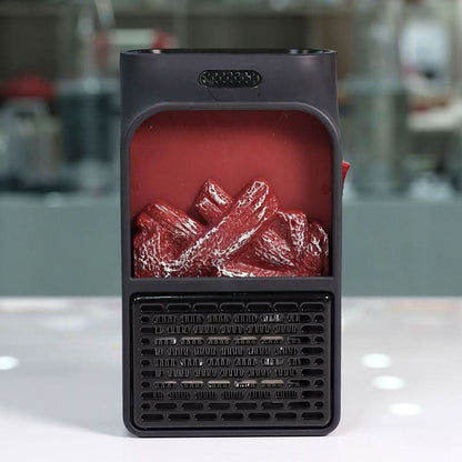 Electric Fireplace Heater Plug-In Realistic Flame 500W