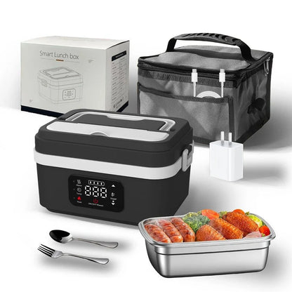 Electric Lunch Box Cordless Self-Heating Stainless Steel Inner Container