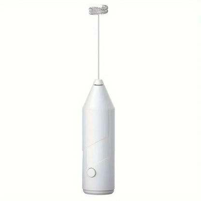 Electric Milk Frother Handheld High-Speed Whisk & One-Button