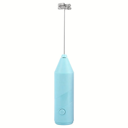 Electric Milk Frother Handheld High-Speed Whisk & One-Button