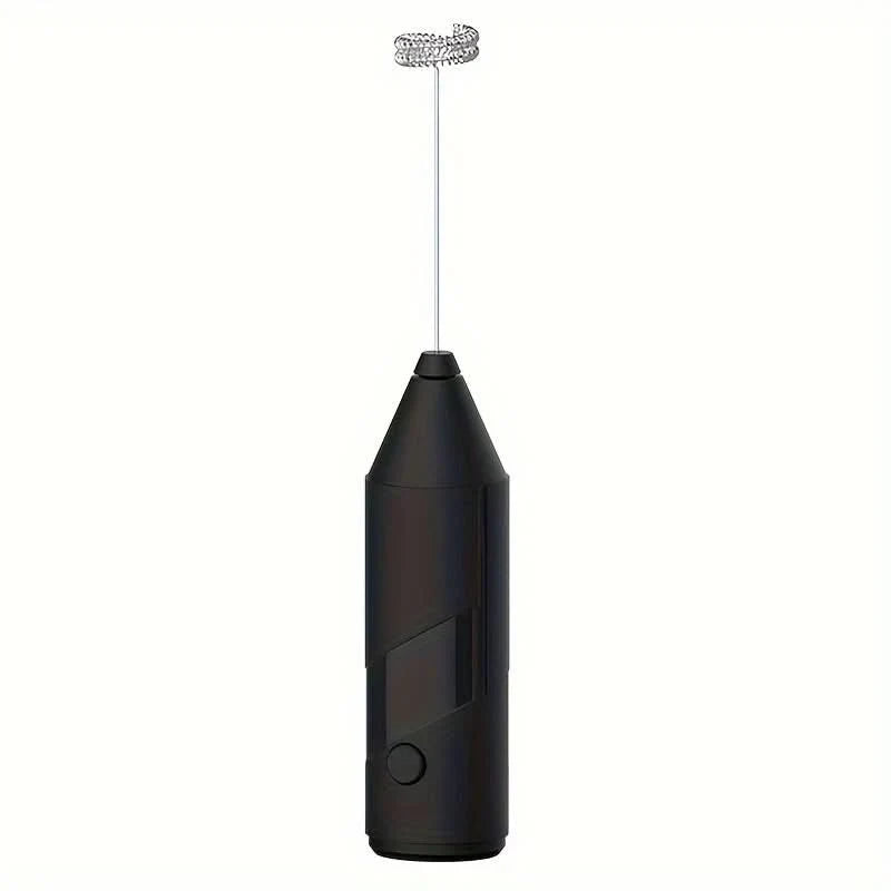 Electric Milk Frother Handheld High-Speed Whisk & One-Button