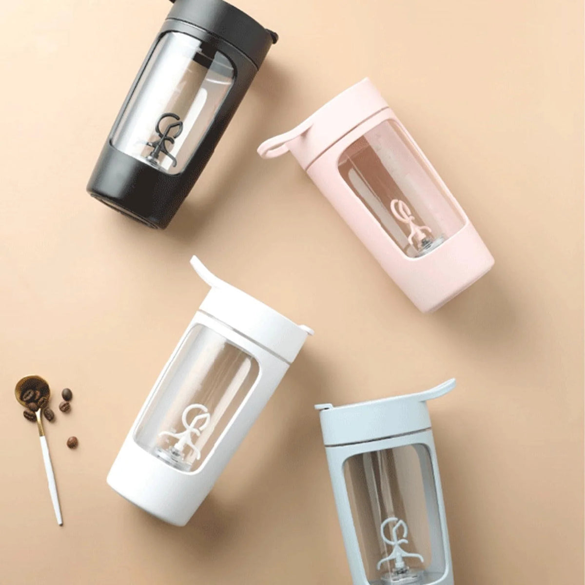 Electric Protein Shaker Bottle Self-Stirring Leakproof 22 Oz
