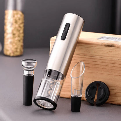 Electric Wine Opener Rechargeable Cordless 4-In-1 Set