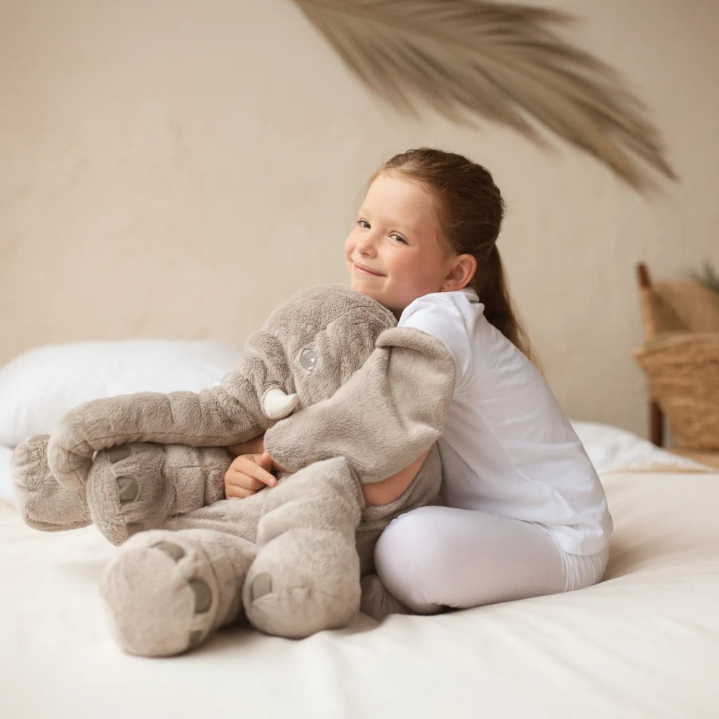 Elephant Pillow Soft Plush Lightweight Cuddling Comfort