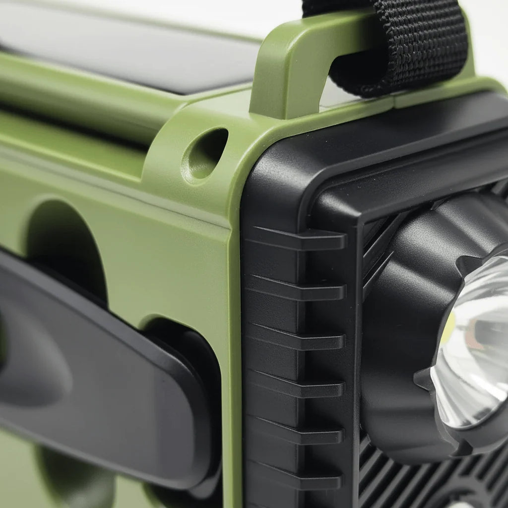 Emergency Radio Hand Crank & Solar 10,000mAh Power Bank
