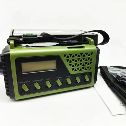 Emergency Radio Hand Crank & Solar 10,000mAh Power Bank