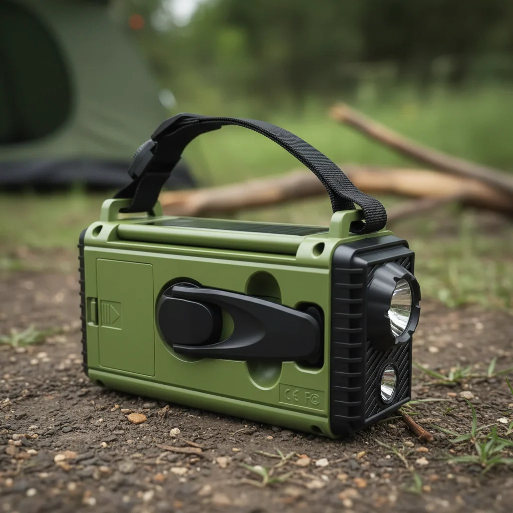 Emergency Radio Hand Crank Solar Charging 10000mAh Power Bank