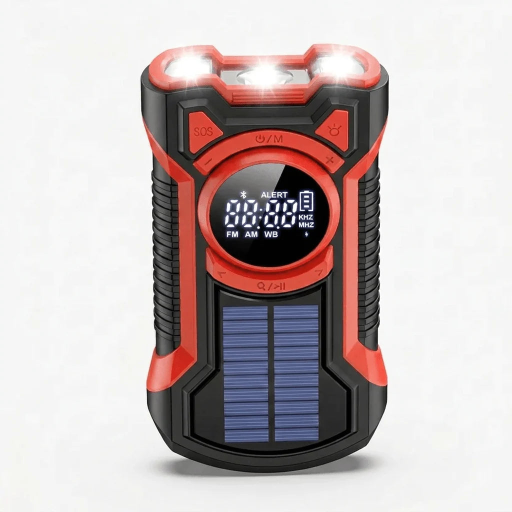 Emergency Radio Solar Hand Crank Charging 5000mAh Power Bank