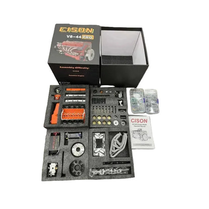 Engine Kit V8 Gasoline-Powered CNC-Machined Metal
